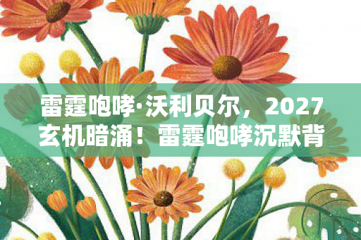 雷霆咆哮·沃利贝尔,2027玄机暗涌!雷霆咆哮沉默背后,这游戏究竟藏了多少人生密码? 雷霆咆哮·沃利贝尔,2027玄机暗涌!雷霆咆哮沉默背后,这游戏究竟藏了多少人生密码?