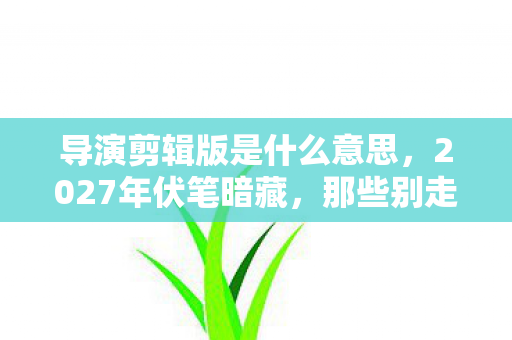 导演剪辑版是什么意思,2027年伏笔暗藏,那些别走的聊天记录,让我鼻子一酸 导演剪辑版是什么意思,2027年伏笔暗藏,那些别走的聊天记录,让我鼻子一酸