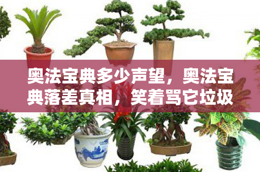 奥法宝典多少声望,奥法宝典落差真相,笑着骂它垃圾,笑着笑着就哭了 奥法宝典多少声望,奥法宝典落差真相,笑着骂它垃圾,笑着笑着就哭了