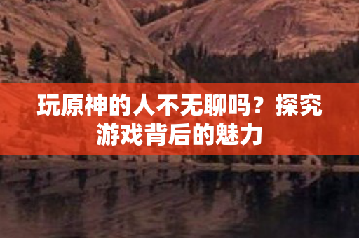 玩原神的人不无聊吗？探究游戏背后的魅力