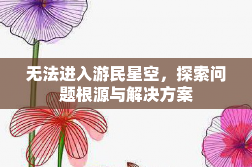 无法进入游民星空，探索问题根源与解决方案