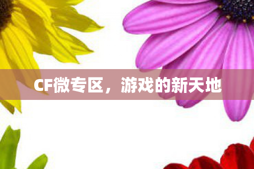 CF微专区，游戏的新天地