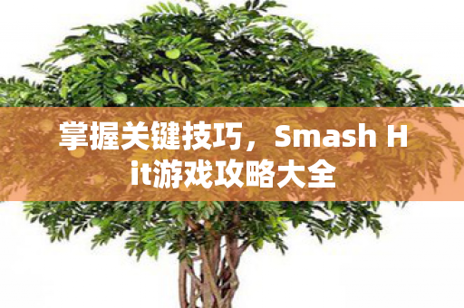 掌握关键技巧,Smash Hit游戏攻略大全 掌握关键技巧,Smash Hit游戏攻略大全