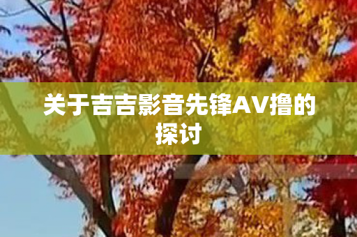 关于吉吉影音先锋AV撸的探讨