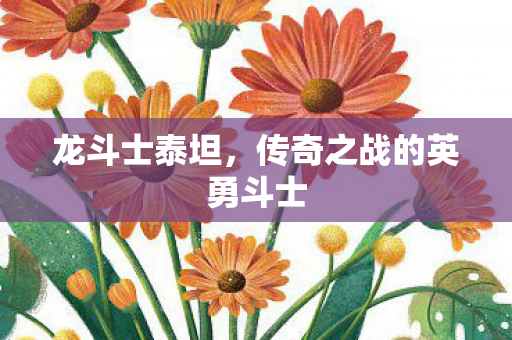 龙斗士泰坦,传奇之战的英勇斗士 龙斗士泰坦,传奇之战的英勇斗士