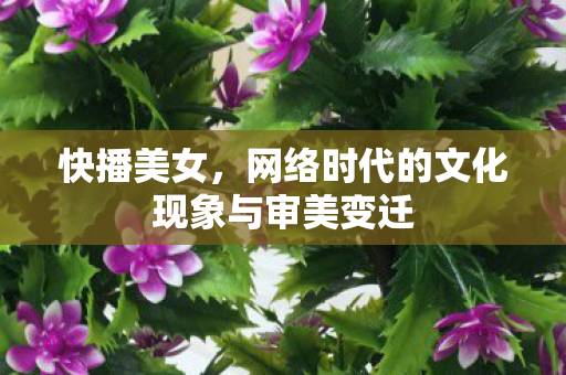 快播美女,网络时代的文化现象与审美变迁 快播美女,网络时代的文化现象与审美变迁