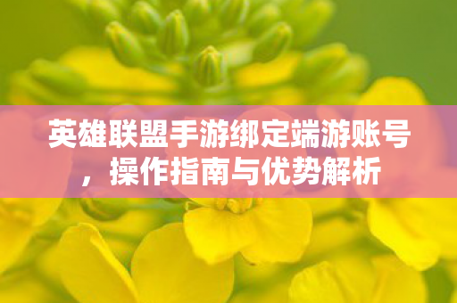 英雄联盟手游绑定端游账号,操作指南与优势解析 英雄联盟手游绑定端游账号,操作指南与优势解析