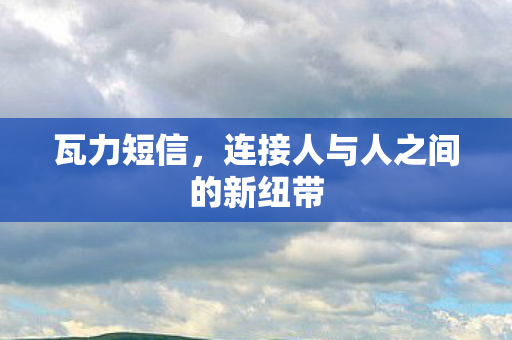 瓦力短信,连接人与人之间的新纽带 瓦力短信,连接人与人之间的新纽带