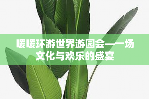 暖暖环游世界游园会—一场文化与欢乐的盛宴