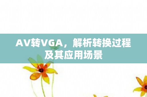 AV转VGA，解析转换过程及其应用场景