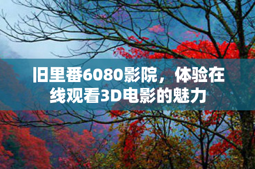 旧里番6080影院，体验在线观看3D电影的魅力