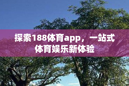 探索188体育app，一站式体育娱乐新体验