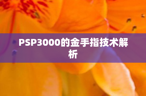 PSP3000的金手指技术解析 PSP3000的金手指技术解析