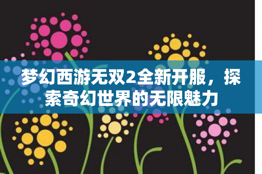 梦幻西游无双2全新开服，探索奇幻世界的无限魅力