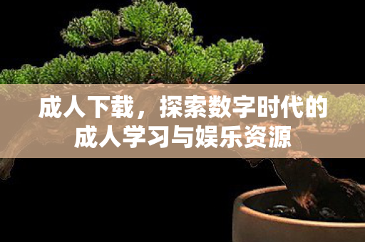 成人下载，探索数字时代的成人学习与娱乐资源