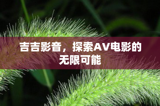 吉吉影音，探索AV电影的无限可能