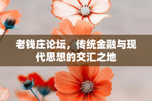 老钱庄论坛，传统金融与现代思想的交汇之地