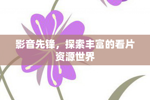 影音先锋，探索丰富的看片资源世界