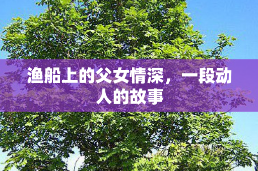 渔船上的父女情深，一段动人的故事