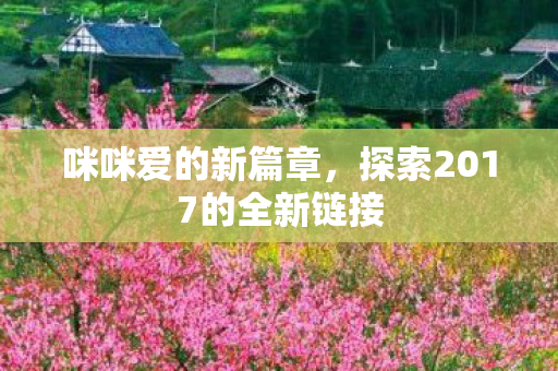 咪咪爱的新篇章，探索2017的全新链接