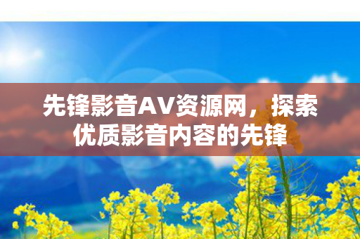 先锋影音AV资源网，探索优质影音内容的先锋