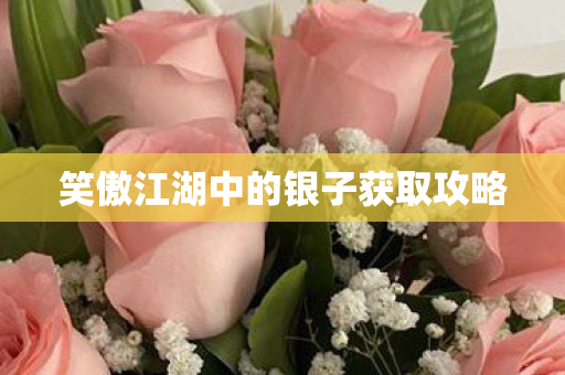 笑傲江湖中的银子获取攻略