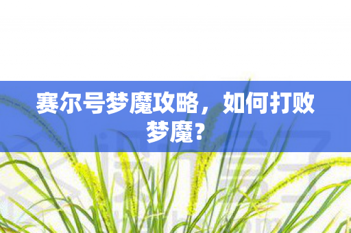 赛尔号梦魔攻略，如何打败梦魔？