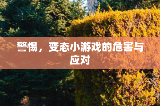 警惕，变态小游戏的危害与应对