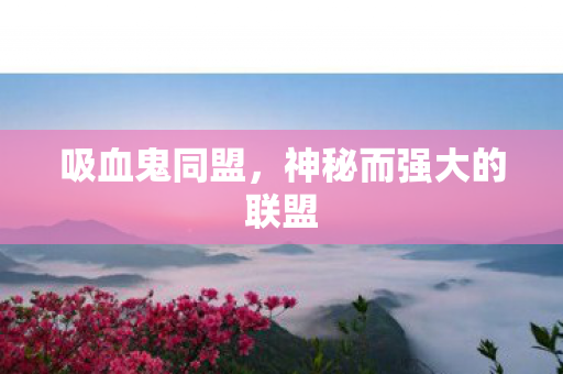 吸血鬼同盟，神秘而强大的联盟