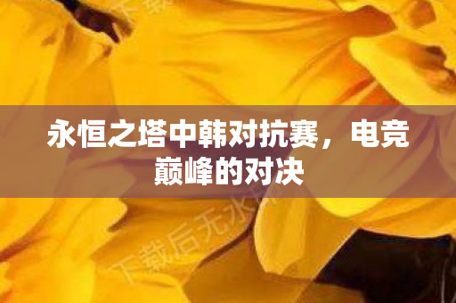 永恒之塔中韩对抗赛,电竞巅峰的对决 永恒之塔中韩对抗赛,电竞巅峰的对决