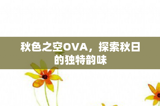 秋色之空OVA，探索秋日的独特韵味