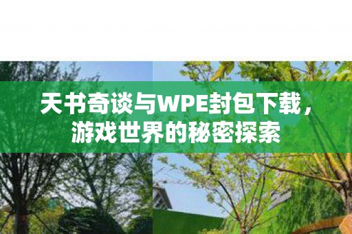 天书奇谈与WPE封包下载，游戏世界的秘密探索