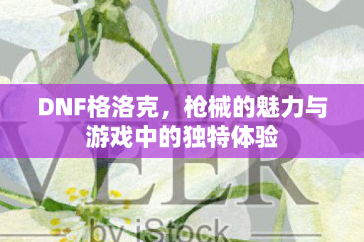 DNF格洛克，枪械的魅力与游戏中的独特体验