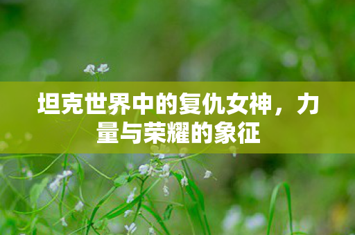 坦克世界中的复仇女神，力量与荣耀的象征