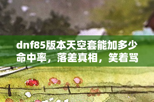 dnf85版本天空套能加多少命中率,落差真相,笑着骂完DNF85天空套,笑着笑着竟哭了 dnf85版本天空套能加多少命中率,落差真相,笑着骂完DNF85天空套,笑着笑着竟哭了