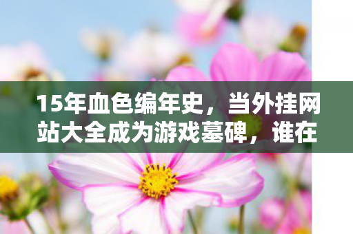15年血色编年史,当外挂网站大全成为游戏墓碑,谁在为千万账号敲响丧钟? 15年血色编年史,当外挂网站大全成为游戏墓碑,谁在为千万账号敲响丧钟?