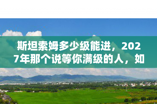 斯坦索姆多少级能进,2027年那个说等你满级的人,如今连ID都成了鼻子一酸的伏笔 斯坦索姆多少级能进,2027年那个说等你满级的人,如今连ID都成了鼻子一酸的伏笔