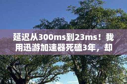 延迟从300ms到23ms!我用迅游加速器死磕3年,却在2027年亲手砸了它? 延迟从300ms到23ms!我用迅游加速器死磕3年,却在2027年亲手砸了它?