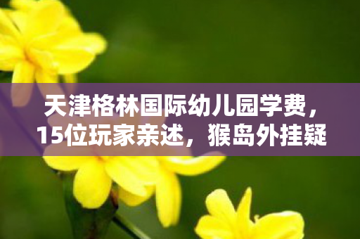 天津格林国际幼儿园学费，15位玩家亲述，猴岛外挂疑云密布，真相揭晓时我直接绷不住了！