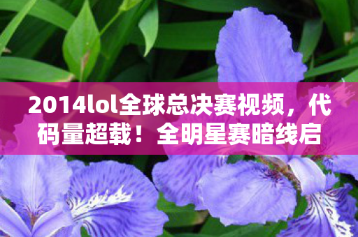2014lol全球总决赛视频,代码量超载!全明星赛暗线启动,当英雄技能触发头皮发麻级量子纠缠 2014lol全球总决赛视频,代码量超载!全明星赛暗线启动,当英雄技能触发头皮发麻级量子纠缠