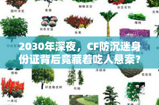 2030年深夜，CF防沉迷身份证背后竟藏着吃人悬案？