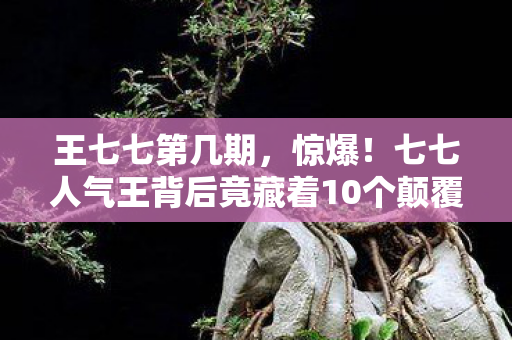 七七人气王背后竟藏着10个颠覆认知的神秘设计图片