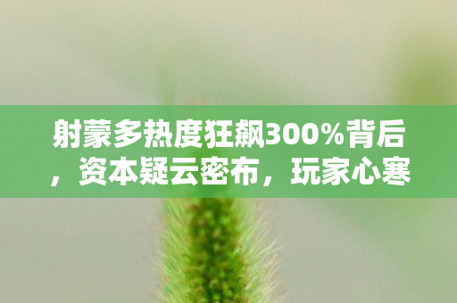 射蒙多热度狂飙300图片