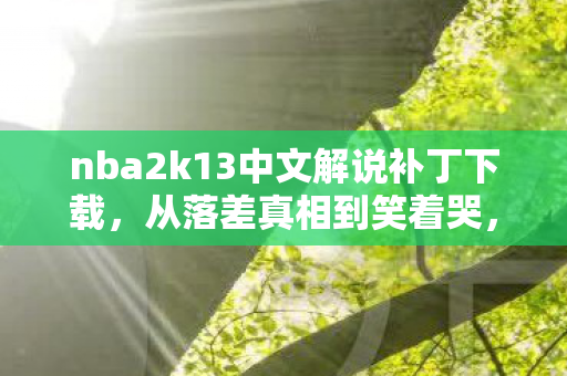 nba2k13中文解说补丁下载,从落差真相到笑着哭,我戒不掉的NBA2K13中文补丁之殇 nba2k13中文解说补丁下载,从落差真相到笑着哭,我戒不掉的NBA2K13中文补丁之殇