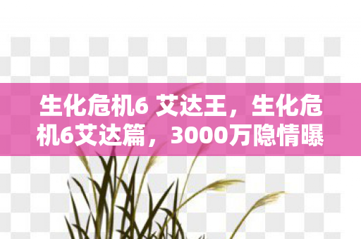 生化危机6 艾达王,生化危机6艾达篇,3000万隐情曝光!会议室吵翻天,结局吓你一跳! 生化危机6 艾达王,生化危机6艾达篇,3000万隐情曝光!会议室吵翻天,结局吓你一跳!