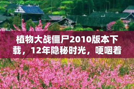 植物大战僵尸2010版本下载,12年隐秘时光,哽咽着通关的植物大战僵尸,你还记得吗? 植物大战僵尸2010版本下载,12年隐秘时光,哽咽着通关的植物大战僵尸,你还记得吗?