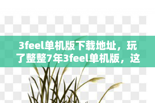 3feel单机版下载地址,玩了整整7年3feel单机版,这3个抉择让我至今难以释怀! 3feel单机版下载地址,玩了整整7年3feel单机版,这3个抉择让我至今难以释怀!