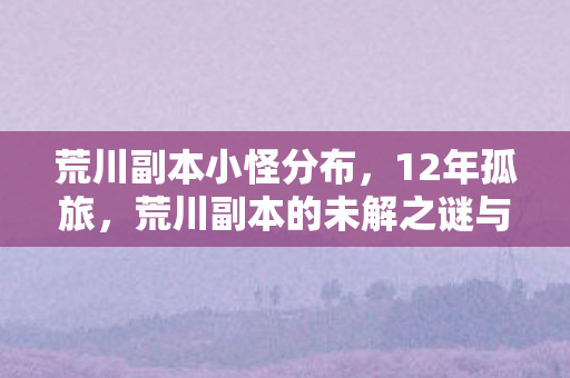 荒川副本小怪分布，12年孤旅，荒川副本的未解之谜与百万玩家的泪目长歌