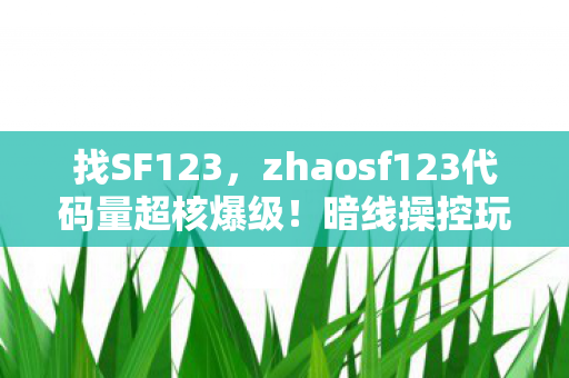 找SF123,zhaosf123代码量超核爆级!暗线操控玩家神经,头皮发麻的赛博生存法则 找SF123,zhaosf123代码量超核爆级!暗线操控玩家神经,头皮发麻的赛博生存法则