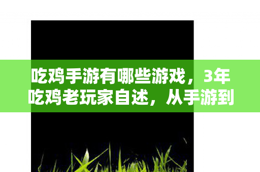 吃鸡手游有哪些游戏，3年吃鸡老玩家自述，从手游到主机，我为何成了孤勇者？